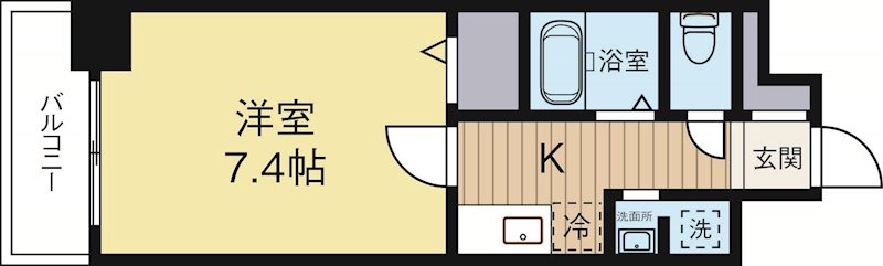 アイセレブ祇園 603号室 間取り