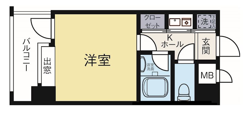 ピュアドームベイス博多 308号室 間取り