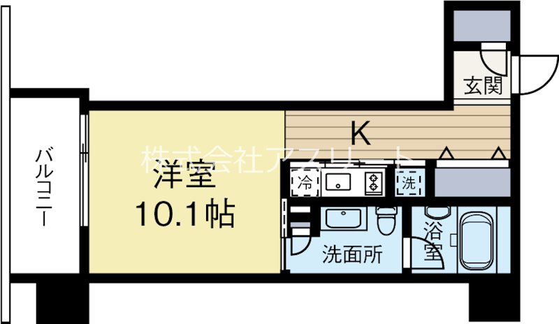 THE LINDOS 709号室 間取り