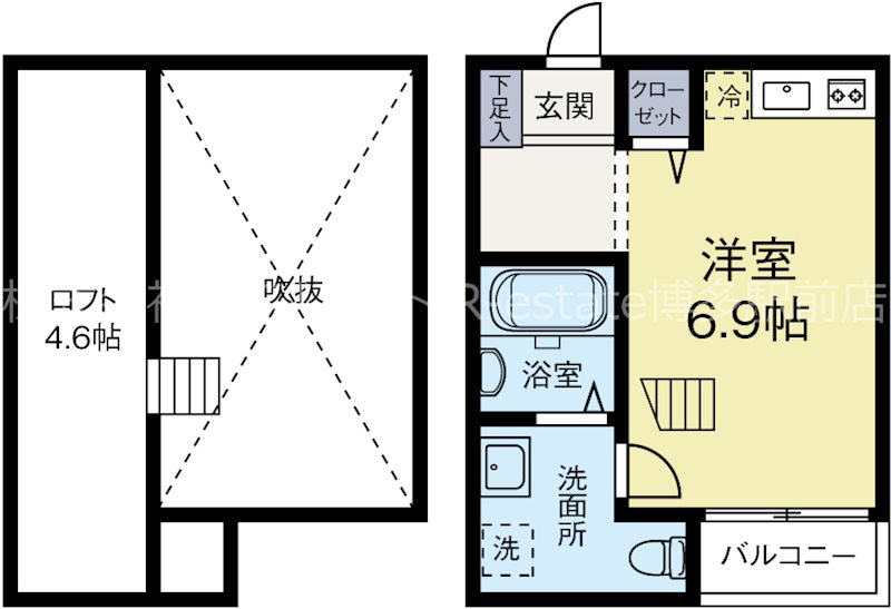 ボナール吉塚 102号室 間取り