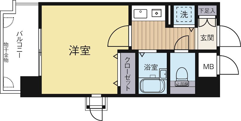 ライオンズマンション博多駅南第3 406号室 間取り