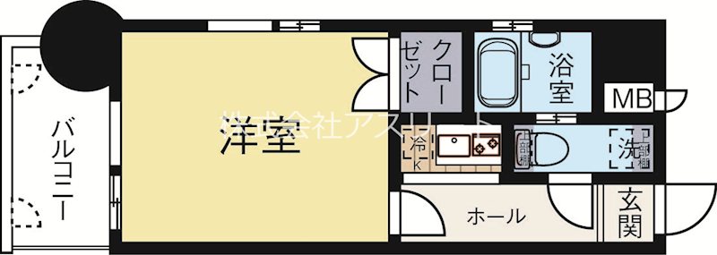 エステートモア博多グランA棟 517号室 間取り