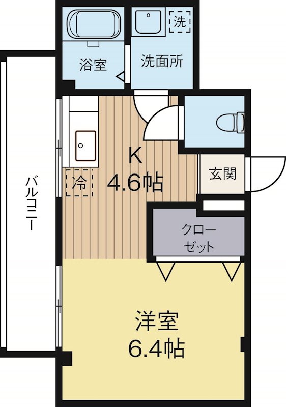 サニーコート 202号室 間取り
