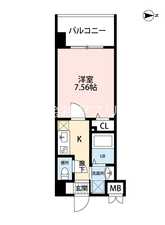 サヴォイラシャンス 704号室 間取り