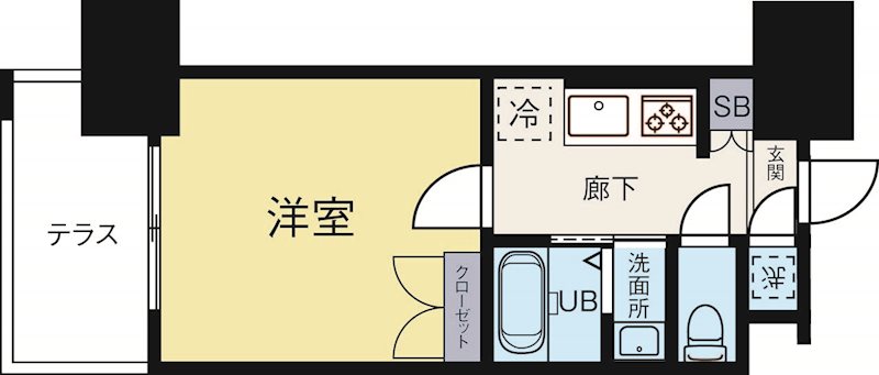 No.111CLUBORIENTBLD 507号室 間取り
