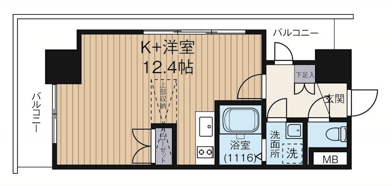 CLUBORIENTNo70HARBORSOUTHTOWER 1408号室 間取り