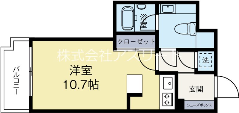 箱崎パルク 704号室 間取り