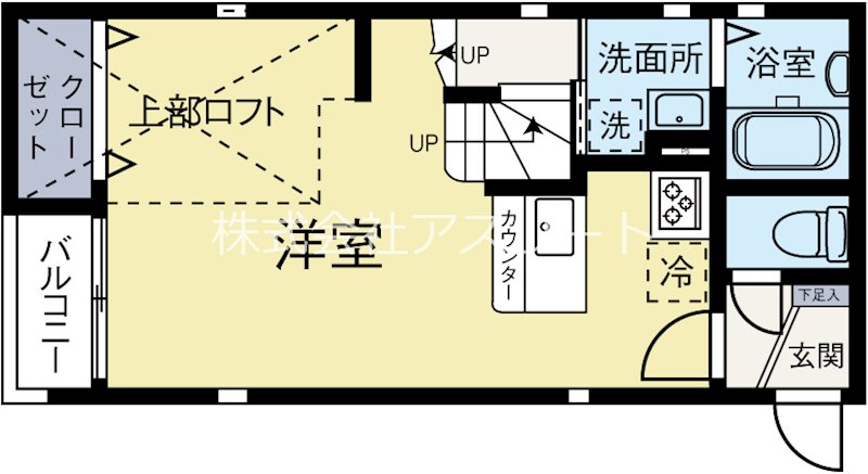 イルサンテ２ 101号室 間取り