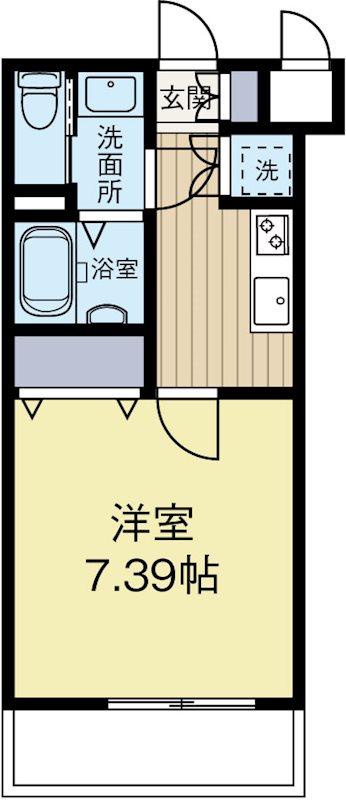 サヴォイ博多エレメンツ 1002号室 間取り