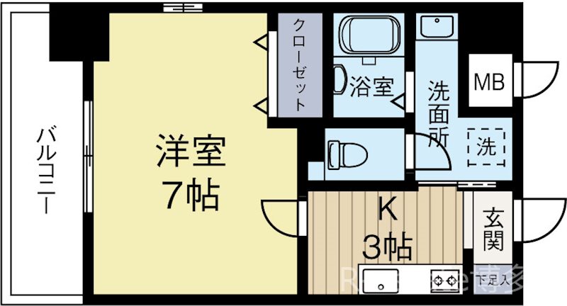 CreastHills 804号室 間取り