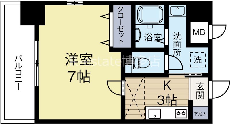CreastHills 202号室 間取り