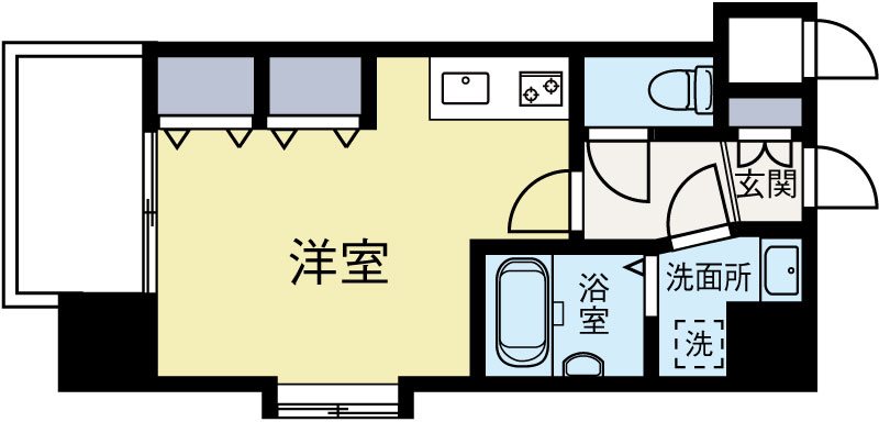 サヴォイ箱崎邸園 201号室 間取り
