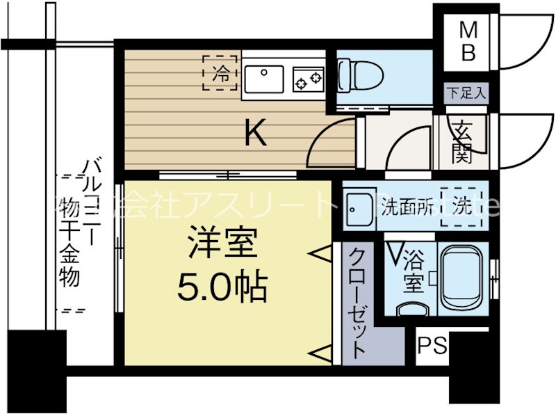 ラメゾンドサヴォイ 1103号室 間取り