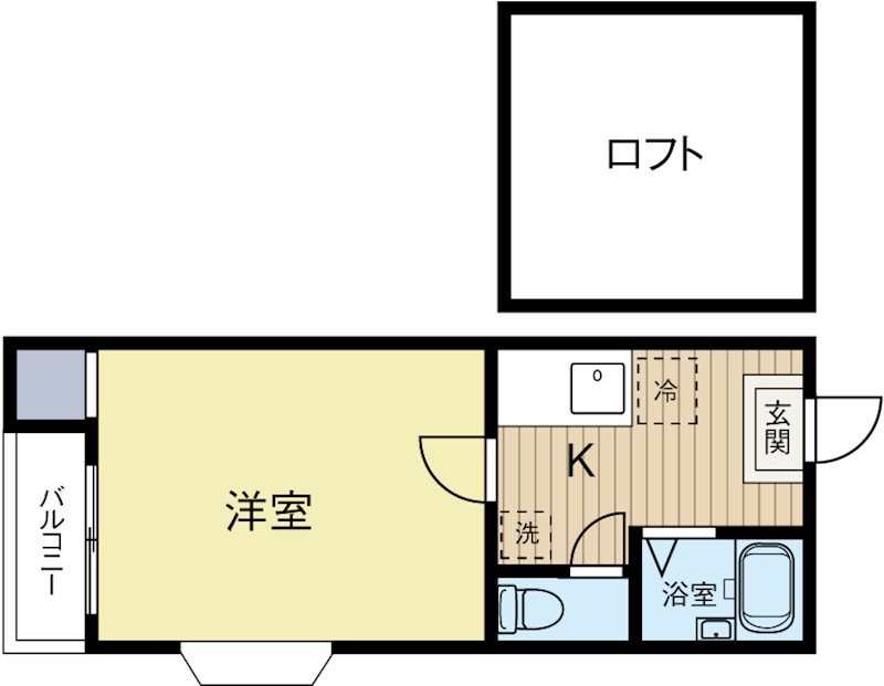 ピュア東比恵壱番館 101号室 間取り