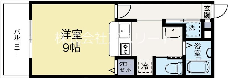 クラウンズワン箱崎 202号室 間取り