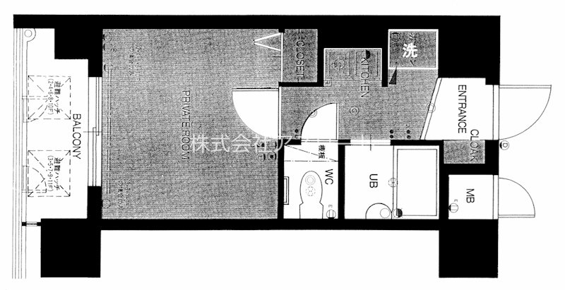 フォルム九大前2 601号室 間取り