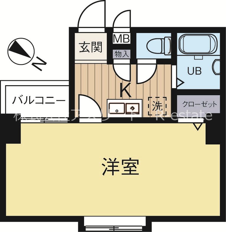 ダイナコート天神南2 703号室 間取り
