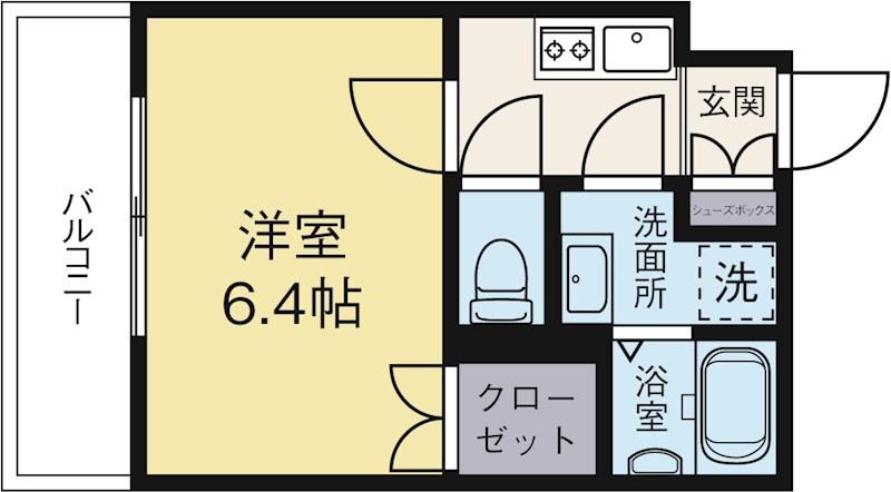 サヴォイルミラドール 402号室 間取り