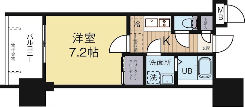 サヴォイグランデウォーターサイド 1408号室 間取り