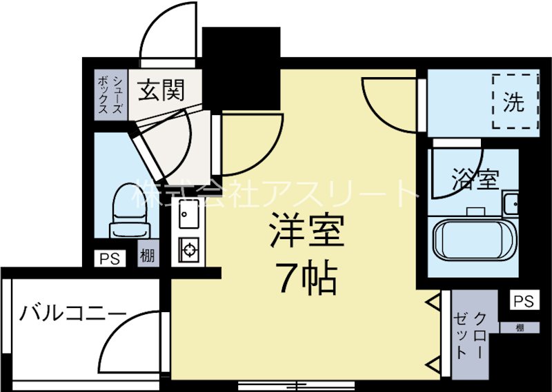 ダイアパレスエクセーブル九州大学前 201号室 間取り