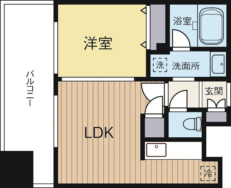 アクタス天神北 602号室 間取り