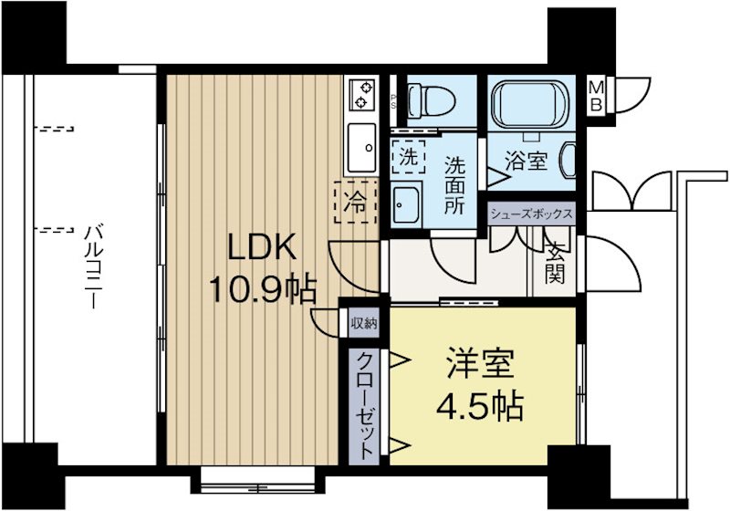サヴォイエリート 203号室 間取り