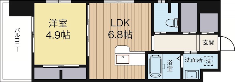 ラファセアリービオ博多 806号室 間取り