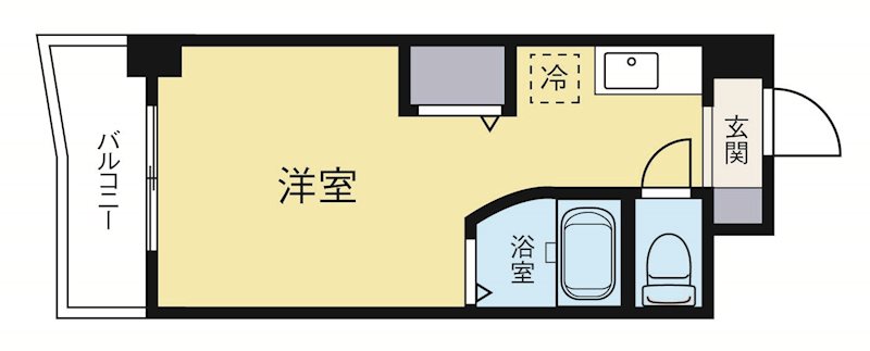 ルネスロワール天神サウス 616号室 間取り