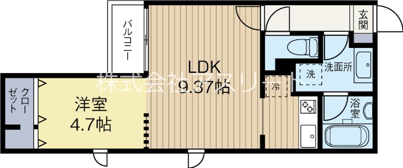 Branche平尾 401号室 間取り
