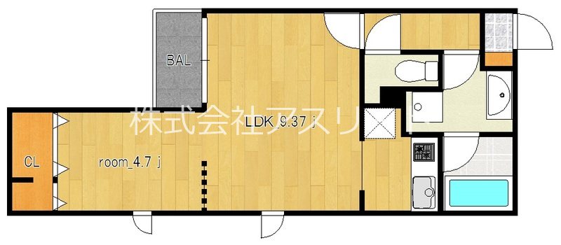 Branche平尾 401号室 間取り