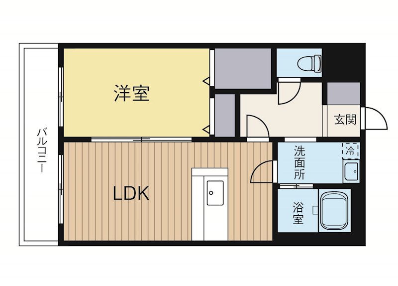 エムティースクエア吉塚駅前 203号室 間取り
