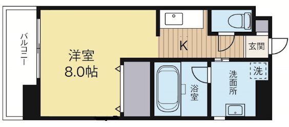 エムティースクエア吉塚駅前 706号室 間取り