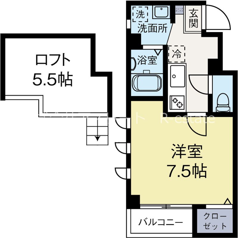 イルグラッツィア天神南2 202号室 間取り
