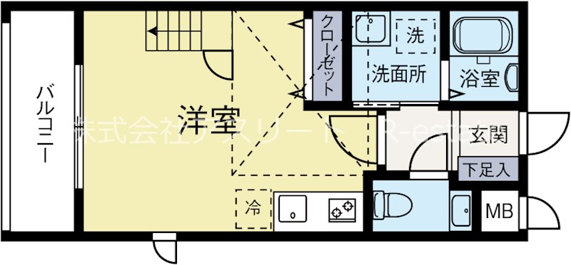 ホワイトスクエア高宮 206号室 間取り
