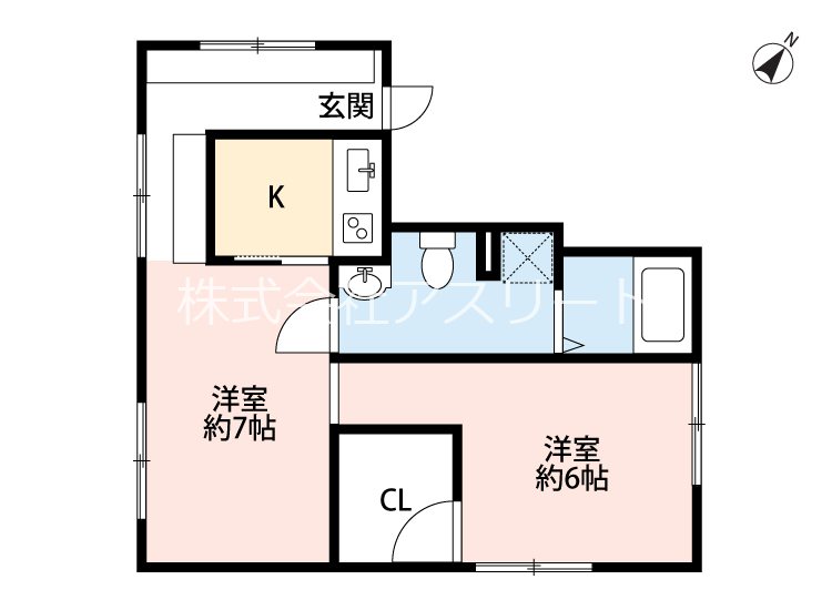 SHIROGANE　APARTMENT 401号室 間取り