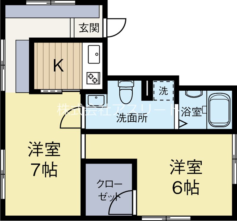 SHIROGANE　APARTMENT 401号室 間取り