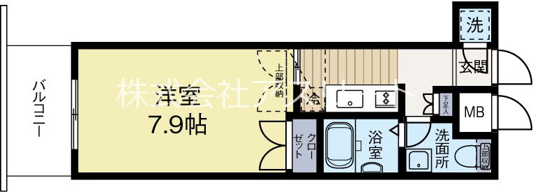 CLUBORIENTBLDNo.82EMPRESS 328号室 間取り