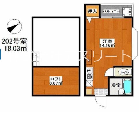 サンフローレ箱崎 201号室 間取り