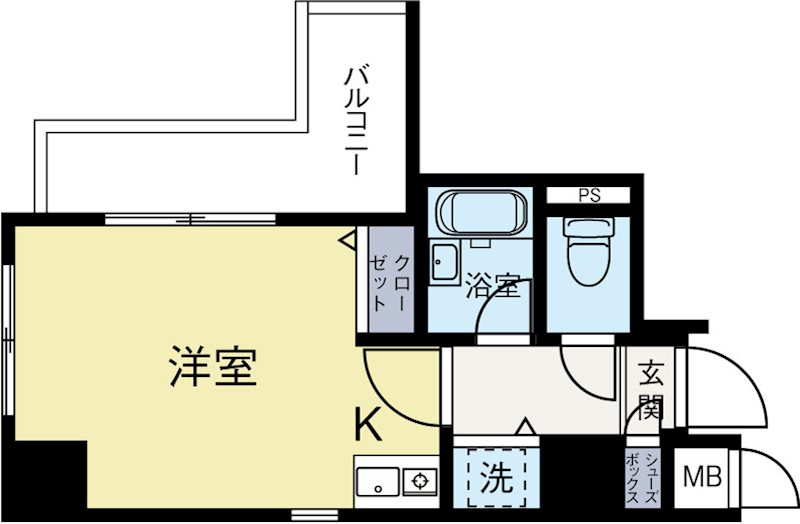 ダイナコートベイサイド博多 806号室 間取り