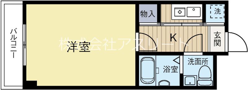 アルティ博多駅南 211号室 間取り