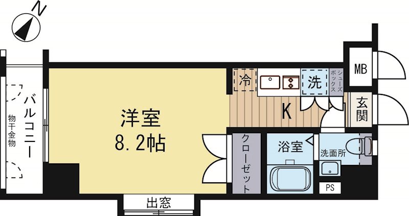 ダイナコートスタシオン博多 205号室 間取り