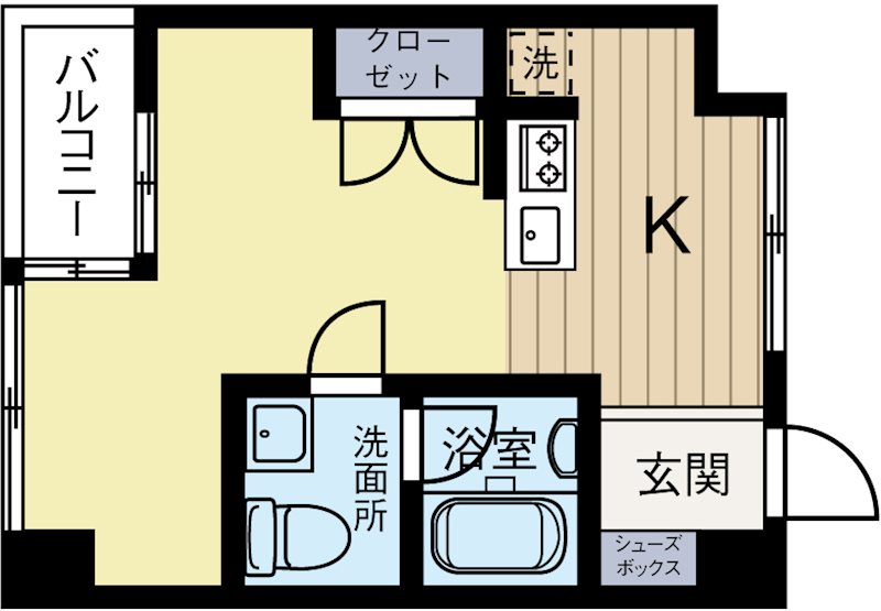 駅南フレンドビル 603号室 間取り
