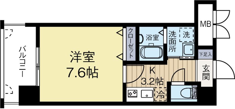 アクタス西公園アーバル 602号室 間取り