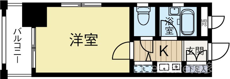 ダイナコート県庁前 708号室 間取り
