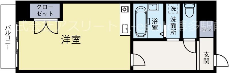 博多Ｖビル 504号室 間取り