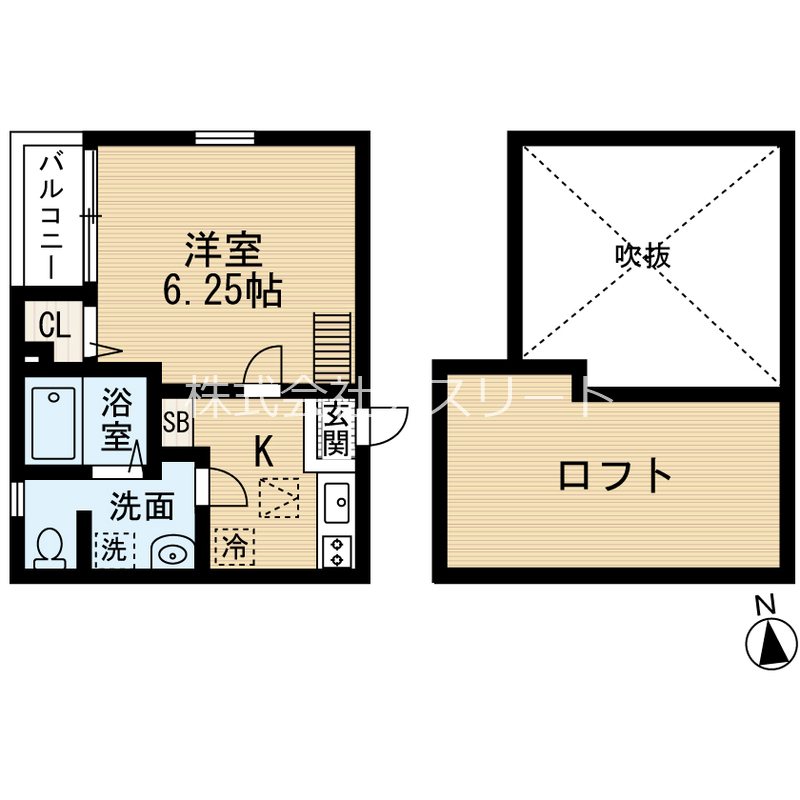 シュプリームメゾンB 203号室 間取り