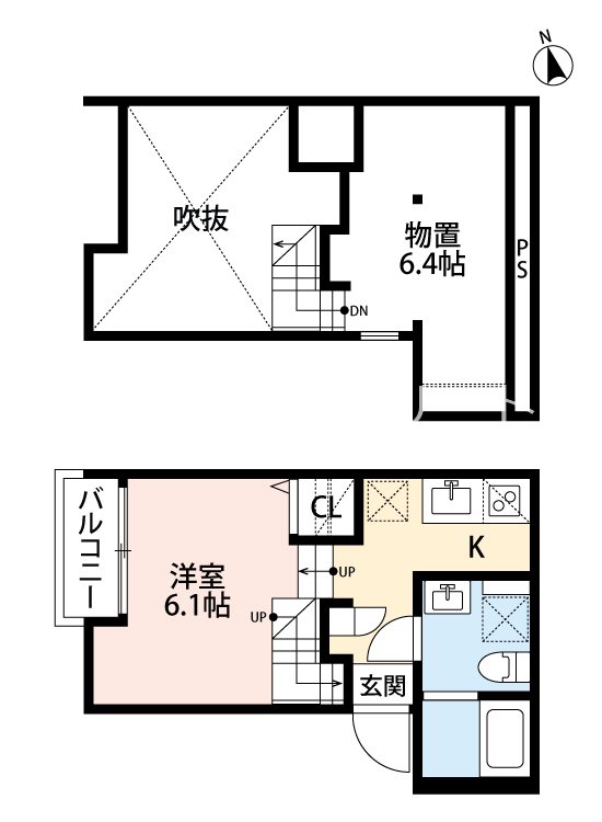 ブルージュ井尻 101号室 間取り