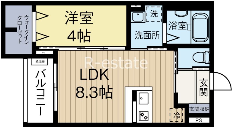 rh井尻 202号室 間取り