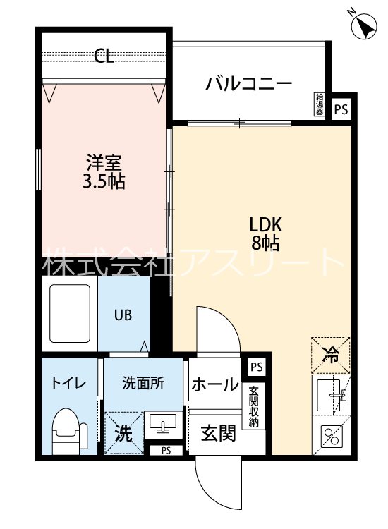 robothome井尻3 301号室 間取り