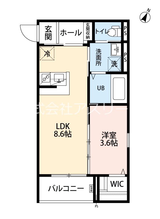 robothome井尻4 303号室 間取り